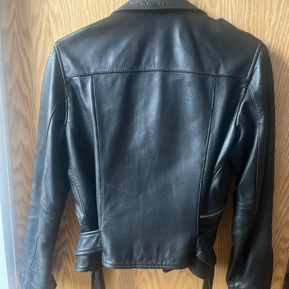 All Saints Balfern Leather Biker Jacket - Picture 2 of 6